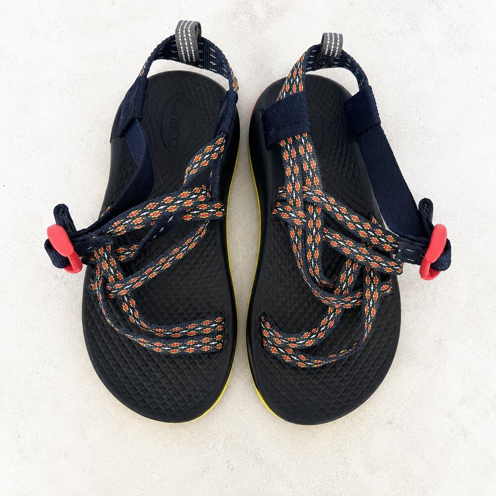 Chaco Kids Sport Sandals Size 12 Navy Multicolor Strappy Outdoor Hiking Shoes